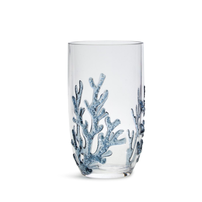 Two's Company Coral Reef Acrylic Highball Glass  -24 oz.