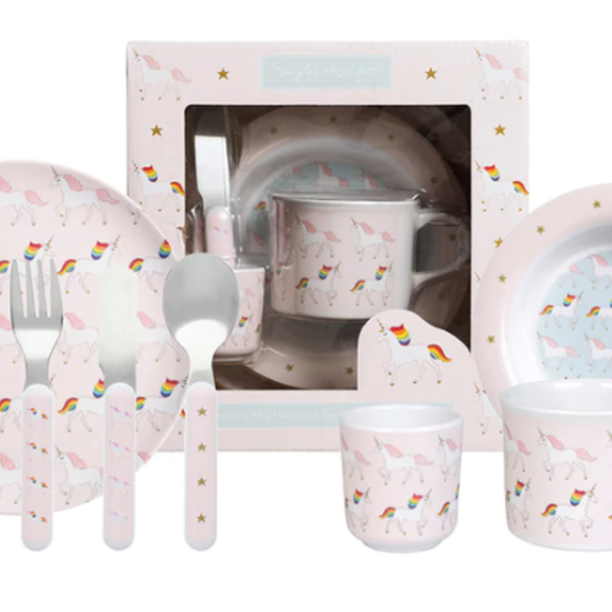 Sophie Allport Mealtime Set - Melamine - Childrens - Unicorn