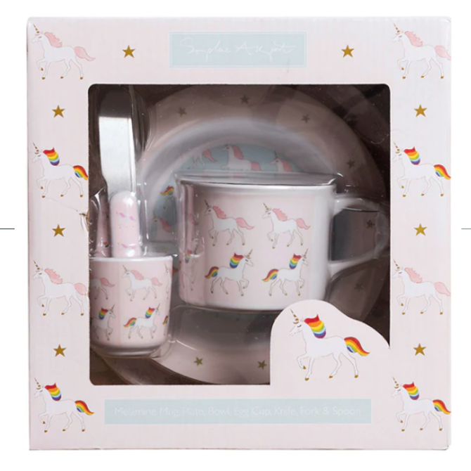 Sophie Allport Mealtime Set - Melamine - Childrens - Unicorn