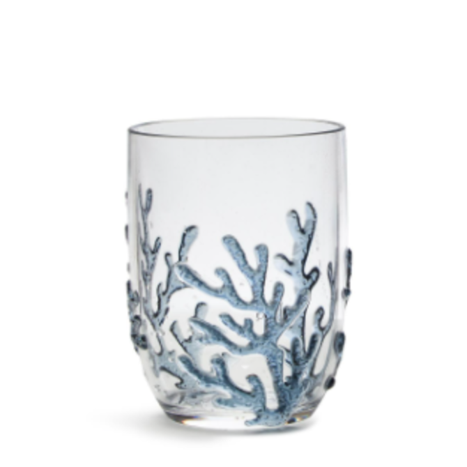 Two's Company 18 oz Coral Reef Glass