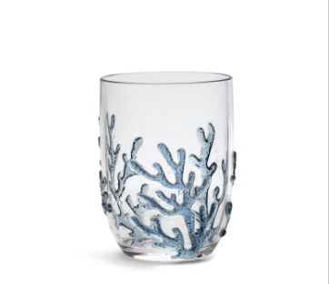 Two's Company 18 oz Coral Reef Glass