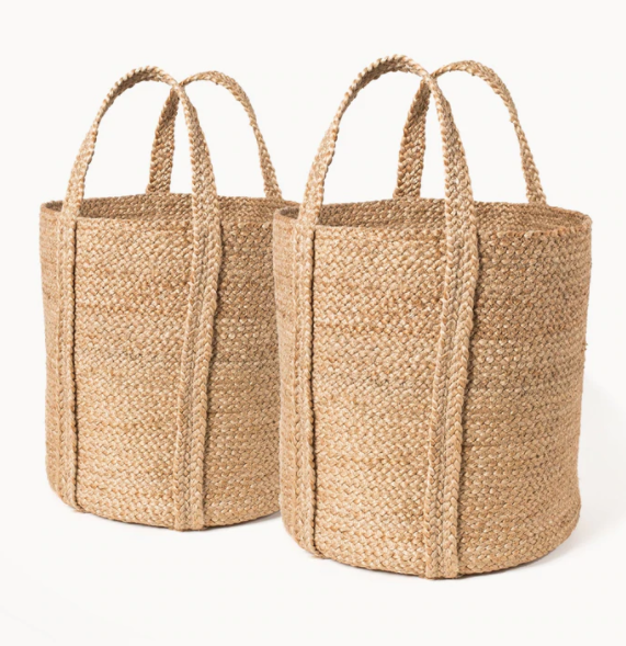 Kata Basket With Handle - Natural - Large