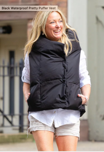 Waterproof Pretty Puffer Vest - The Birch Store