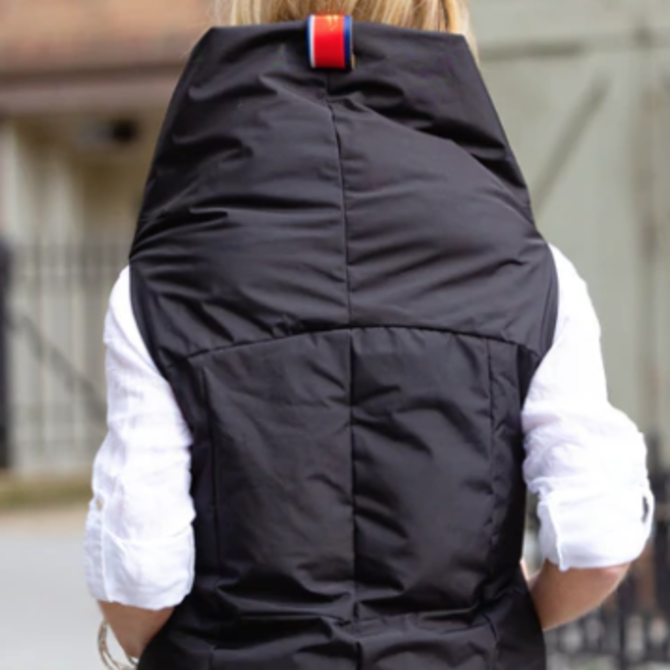 Pretty Rugged Black Waterproof Pretty Puffer Vest - S/M