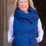 Pretty Rugged Navy Waterproof Pretty Puffer Vest - S/M