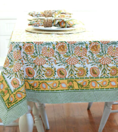 Faire Pacific & Rose Tablecloth Caroline Marigold 60x125