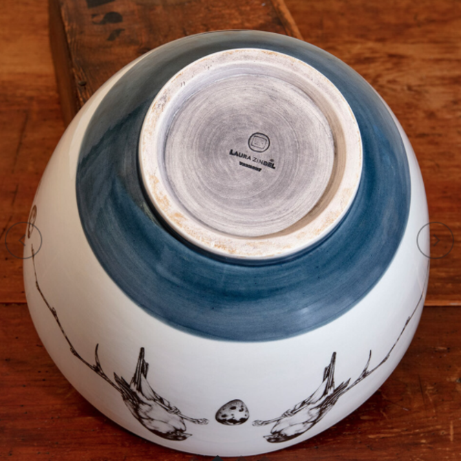 Laura Zindel Design Carolina Wrens - Med Bowl