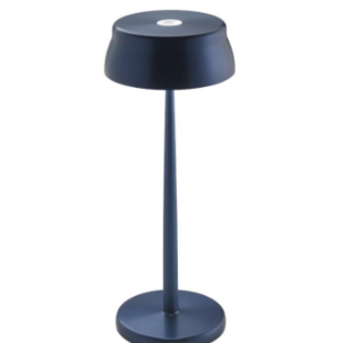 Zafferano Sister Light Table Lamp Blue Anodized