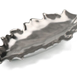 William Yeoward Oak Leaf Dish - Platinum - 13-1/2"