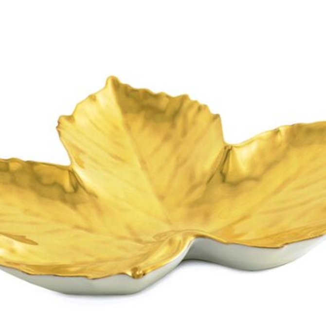 William Yeoward Gold Leaf Dish Maple