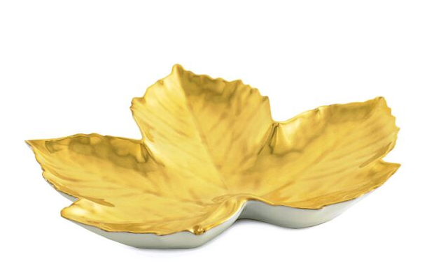 William Yeoward Gold Leaf Dish Maple