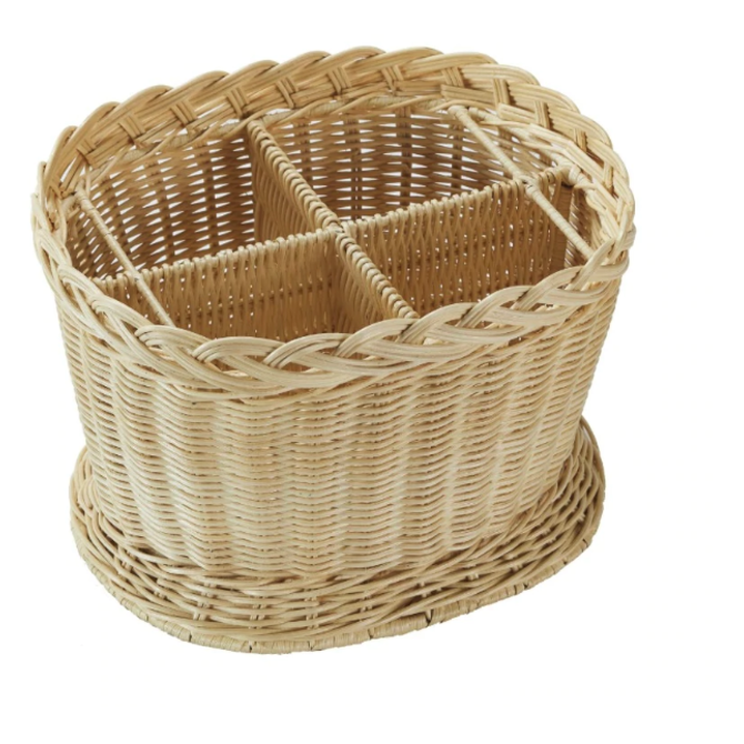 Amanda Lindroth Rattan Wine Holder