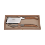 The French Farm Olive Wood 2pc Cheese Set