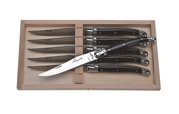 The French Farm 6 Knives Set Black Acrylic