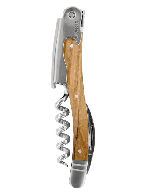 The French Farm Wine Waiter Olive Wood Corkscrew Laguiole