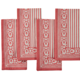 Amanda Lindroth Petite Stripe Napkin Watermelon S/4
