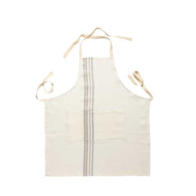 Casafina Living Kitchen Apron - Blue - Cream