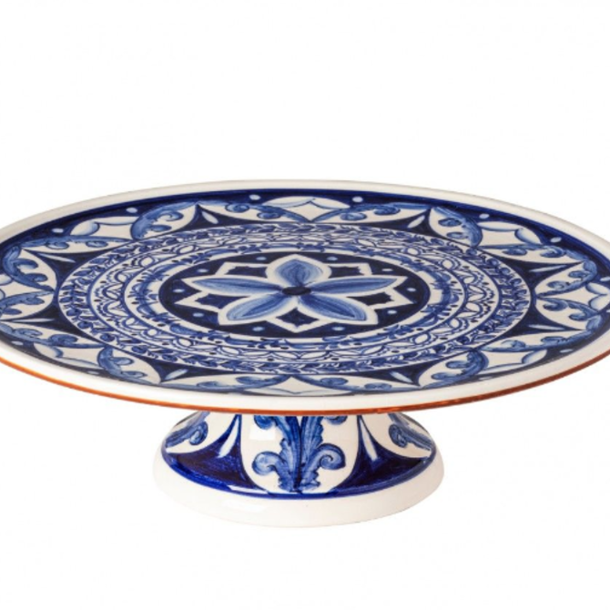 Casafina Living Footed Plate 13 inches / Alentejo Terracotta