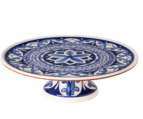 Casafina Living Footed Plate 13 inches / Alentejo Terracotta