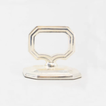 Hester & Cook Napkin Ring with Place Card Holder- Silver