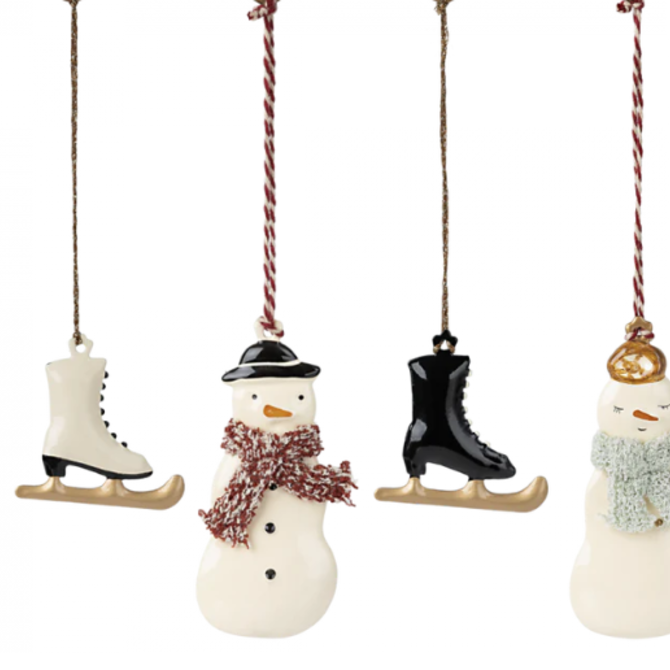 Maileg Winter Wonderland - Metal Ornament Set
