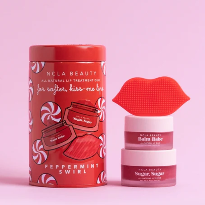 NCLA Beauty Peppermint Swirl Lip Care Holiday Gift Set