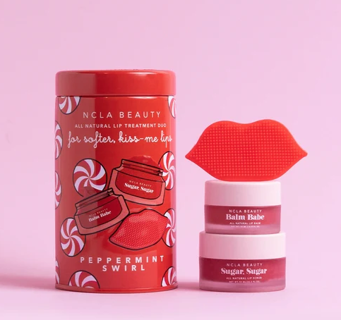 NCLA Beauty Peppermint Swirl Lip Care Holiday Gift Set