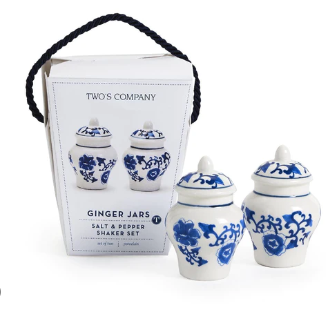 Two's Company Mini Ginger Jar Salt and Pepper Shaker