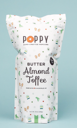 Poppy Handcrafted Popcorn Butter Almond Toffee Market Bag
