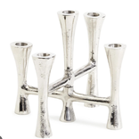 Silver Taper Candle Holder - holds 5 candles