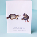 Margot Elena Raccoons Your Day Card