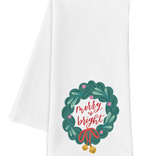 Mary Square Merry & Bright Tea Towel
