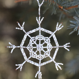Melange Beaded Snowflake Ornament- 8 Point