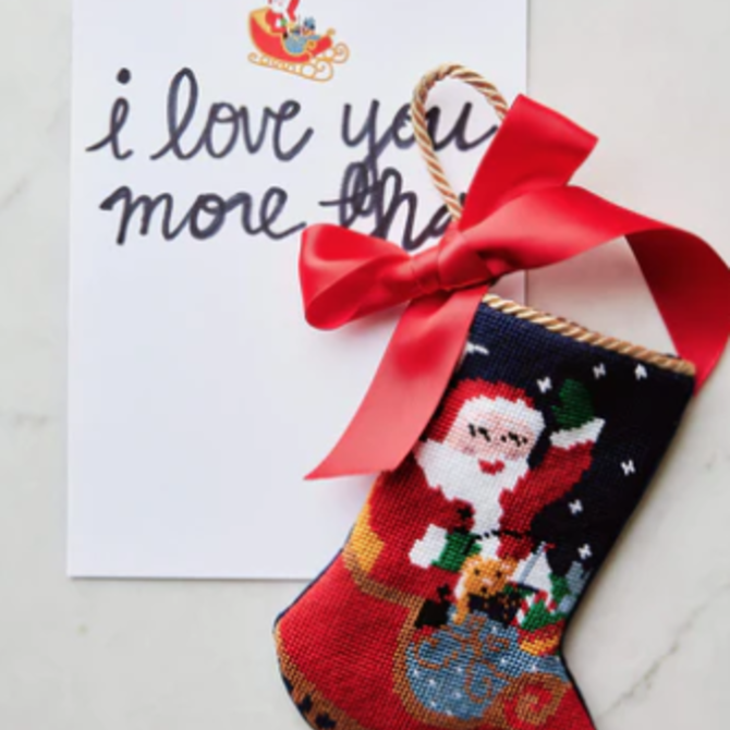 Sleigh Ride Santa Coordinating Bauble Stockings Stationary