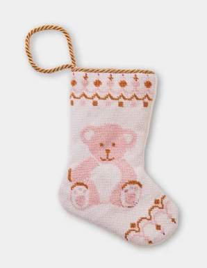 Bauble Stockings Shuler Studio: Bear-y Christmas in Pink