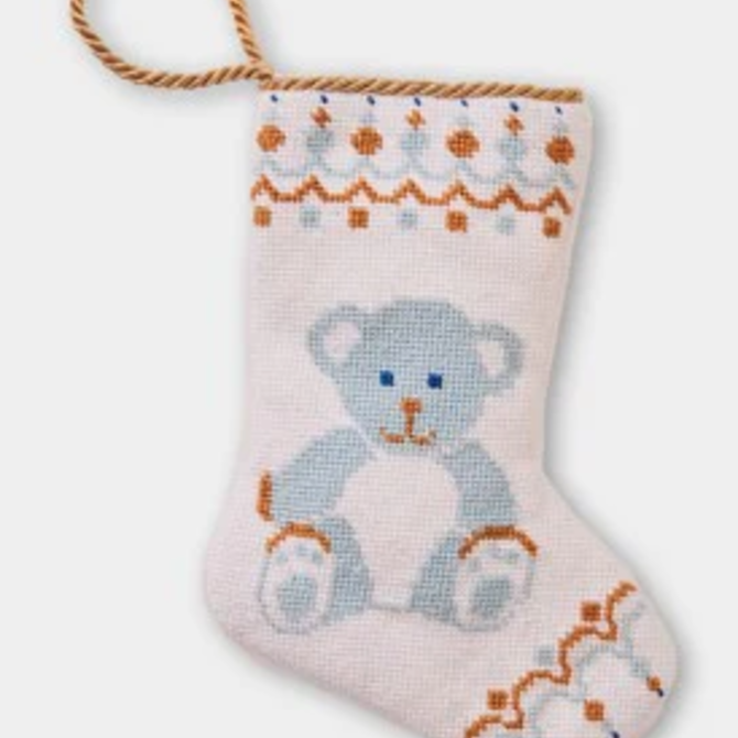 Bauble Stockings Shuler Studio: Bear-y Christmas in Blue