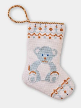 Bauble Stockings Shuler Studio: Bear-y Christmas in Blue