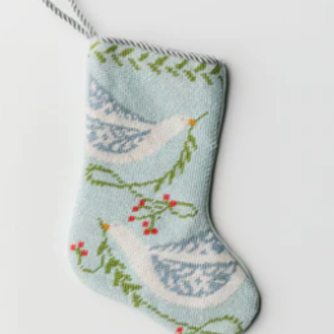 Bauble Stockings Peace on Earth- Blue Bauble Stockings ®