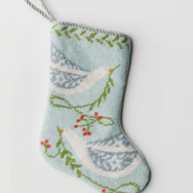 Peace on Earth- Blue Bauble Stockings ®