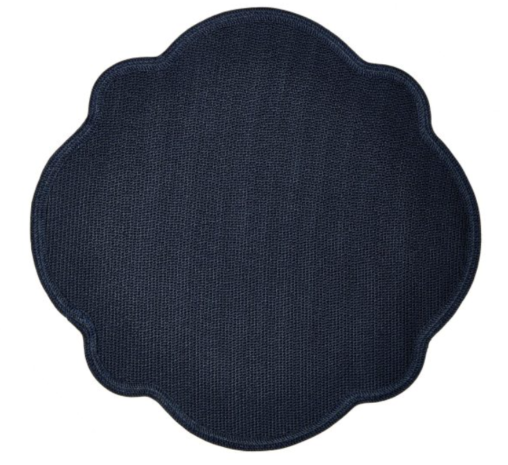 Deborah Rhodes Monticello Indo Placemat Navy