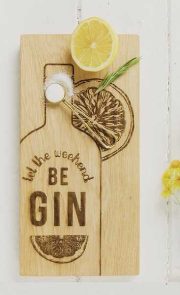 Selbrae House Serving Board- Small - Let the Weekend Be Gin