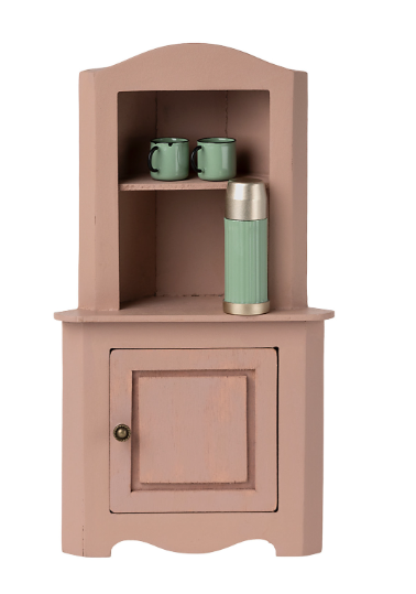 Maileg Miniature corner cabinet- Rose
