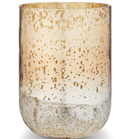 Illume Winter White Crackle Large Glass Candle Boxed