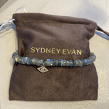 Sydney Evan Large Bezel Evil Eye Charm 6MM Labradorite Heishi Bracelet