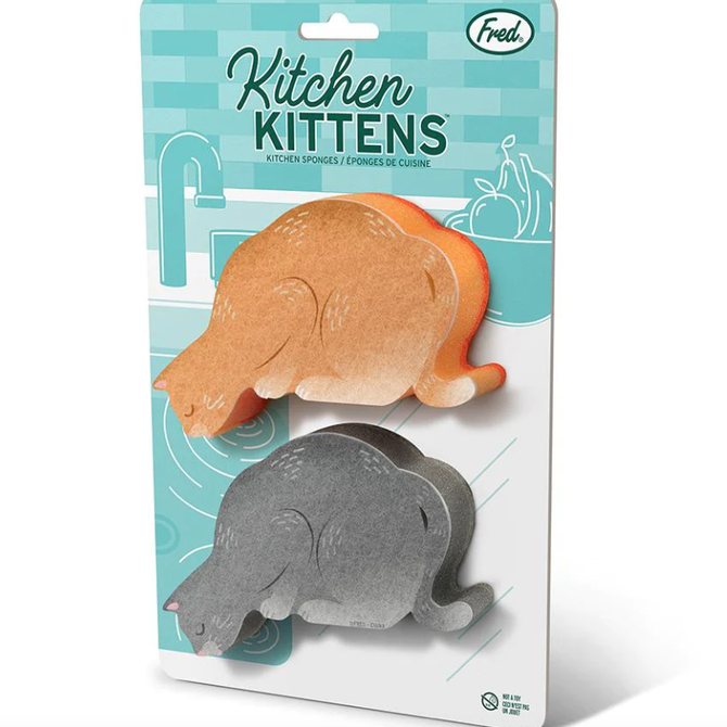 Fred & Friends Fred's Kitchen Kitten Sponges