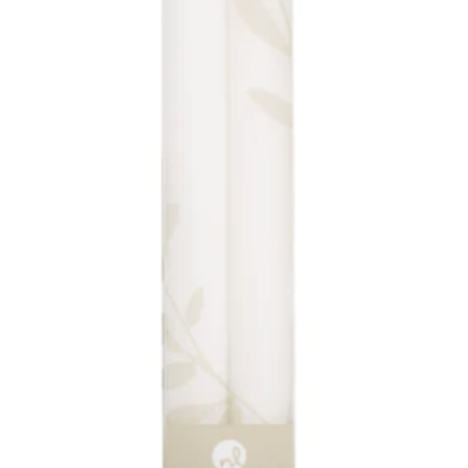 Northern Lights 12" Tapers - 2pk | Pure White