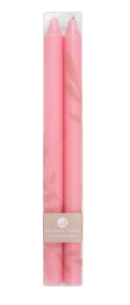 Northern Lights 12" Tapers - 2pk | Soft Pink