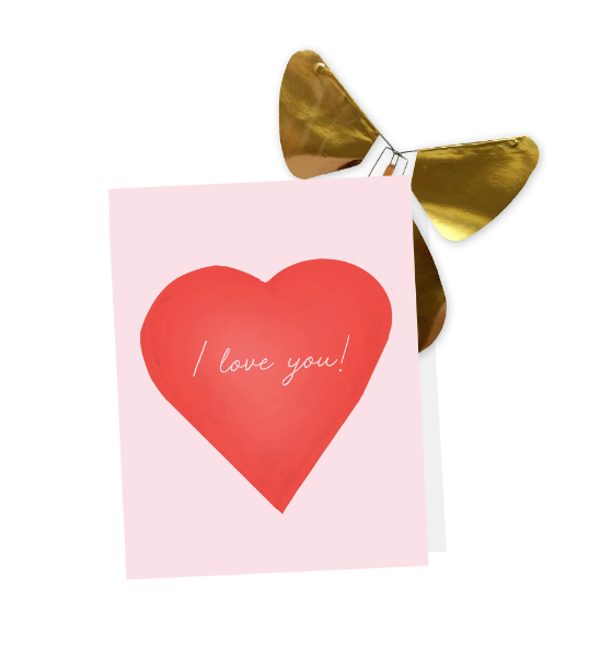 Tops Malibu Happy Valentines Day Card w/Magic Butterflly