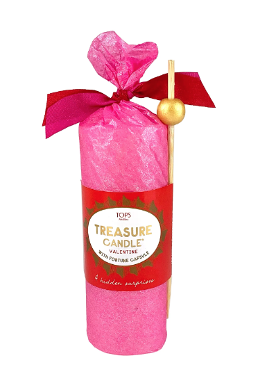 Tops Malibu Beeswax Treasure Candle Valentine - 4"