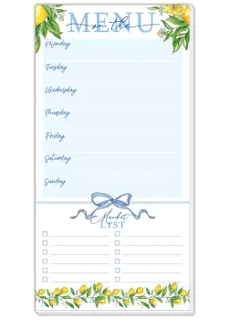 RoseanneBeck Collections Menu Market List Lemon Branches Large Pad
